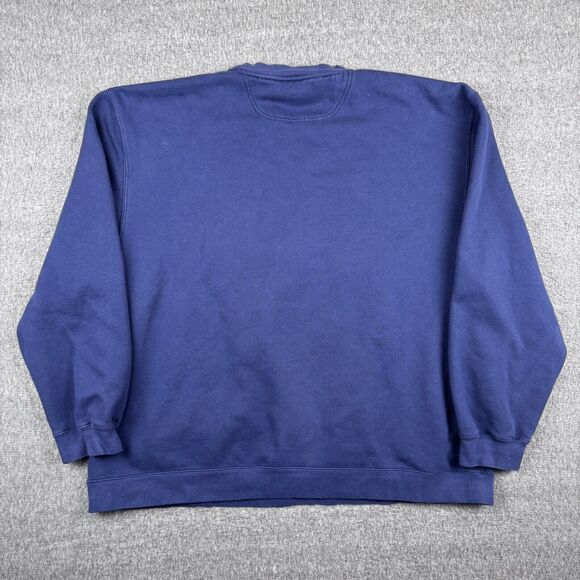 Vintage Reebok‎ Denver Broncos Sweatshirt Men's 2XL Blue Embroidered Logo NFL - Picture 4 of 7